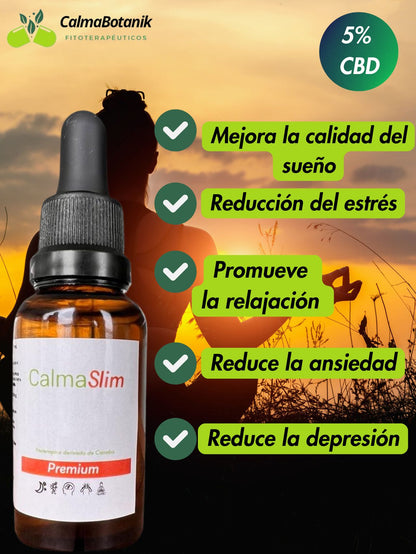 CalmaSlim 5% CBD (1500 mg) Gotero de 30 ml