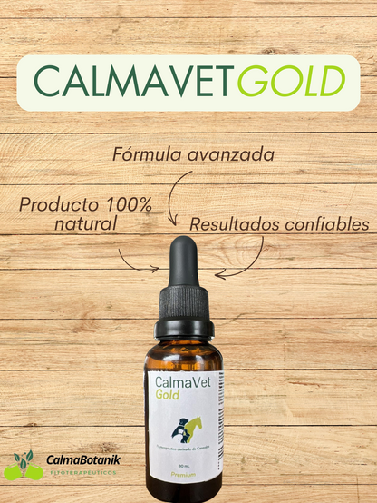 CalmaVet Gold 10% CBD (3000 mg) Gotero de 30 ml