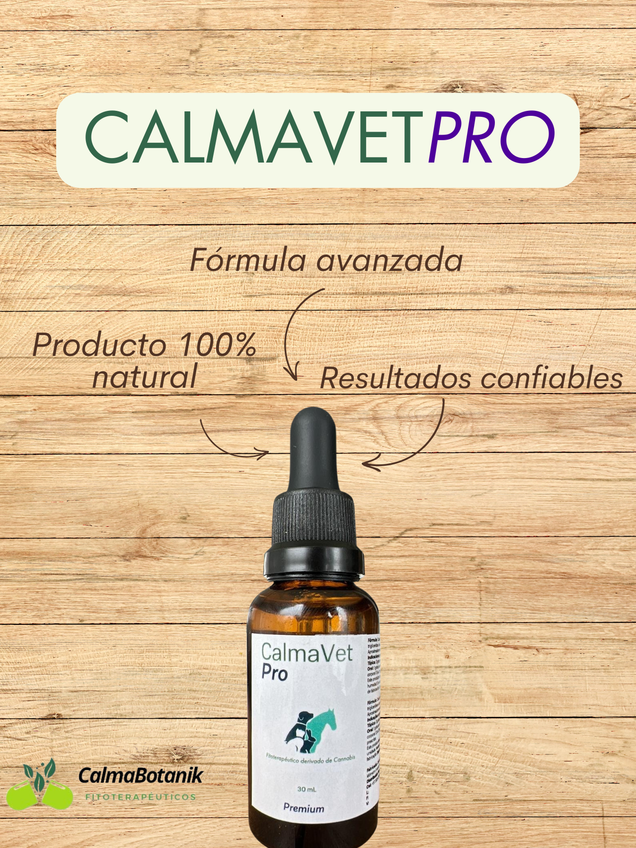 CalmaVet Pro 5% CBD (1500 mg) Gotero de 30 ml